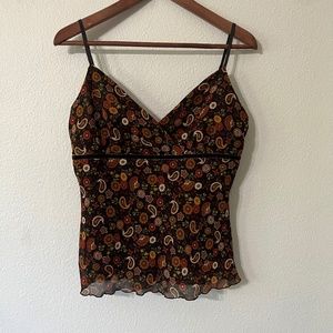 Paisley Floral Earth Toned Camisole